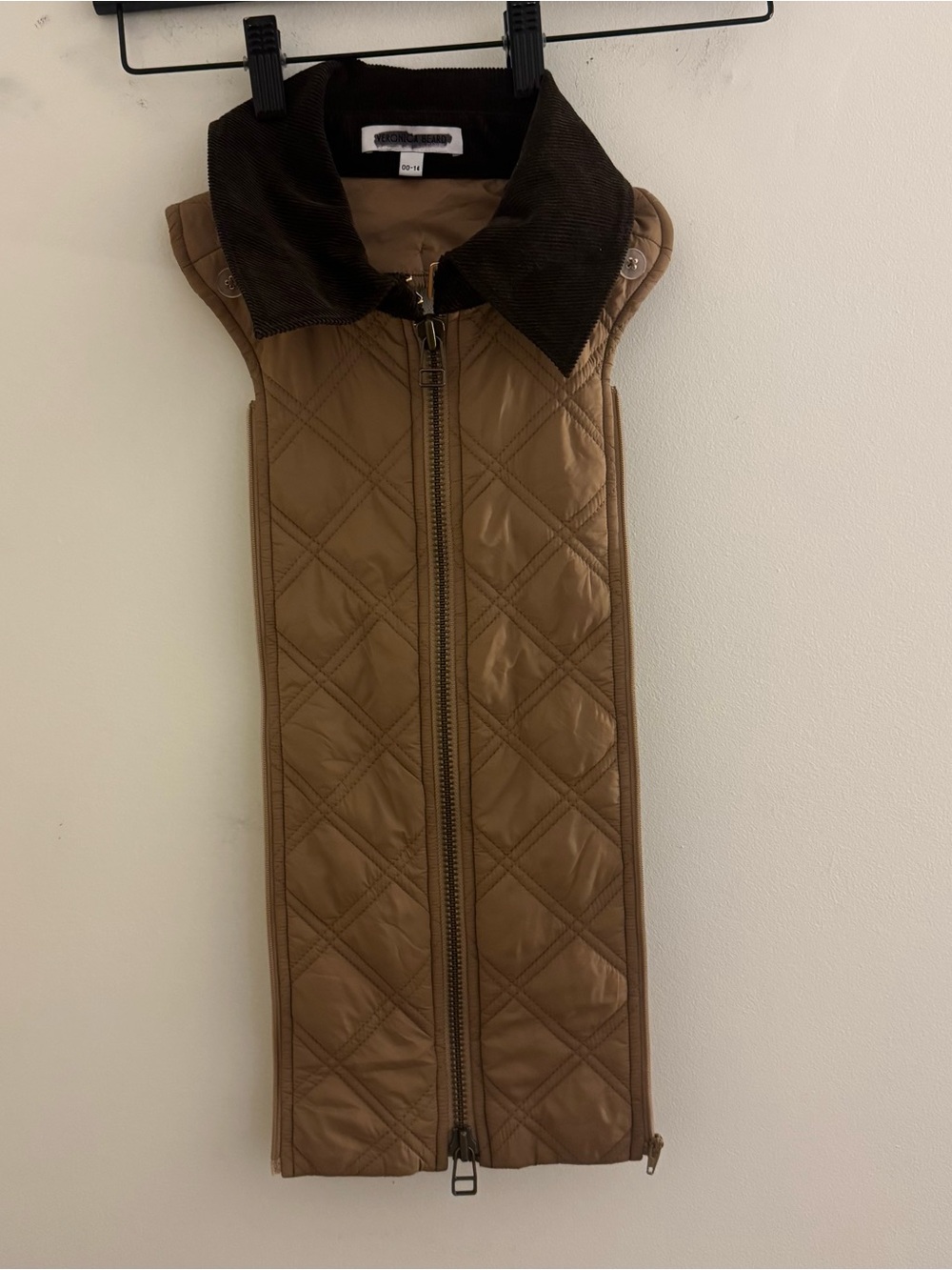 Veronica Beard Quilted Corduroy Collar Dickey